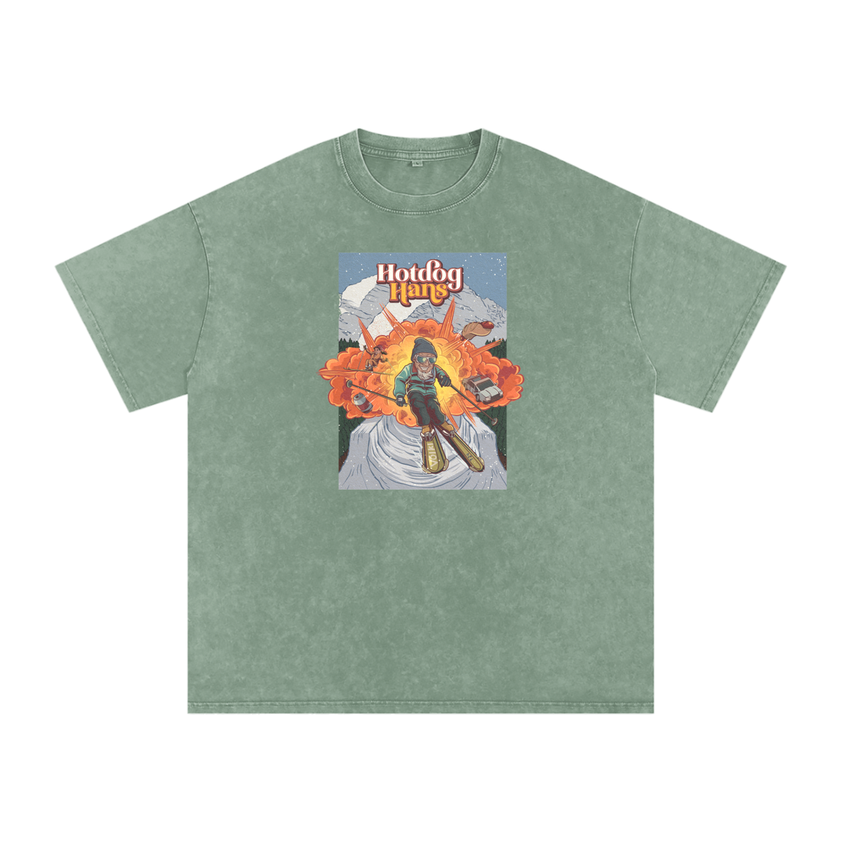 Doggin’ Tee in Bean Green, front view