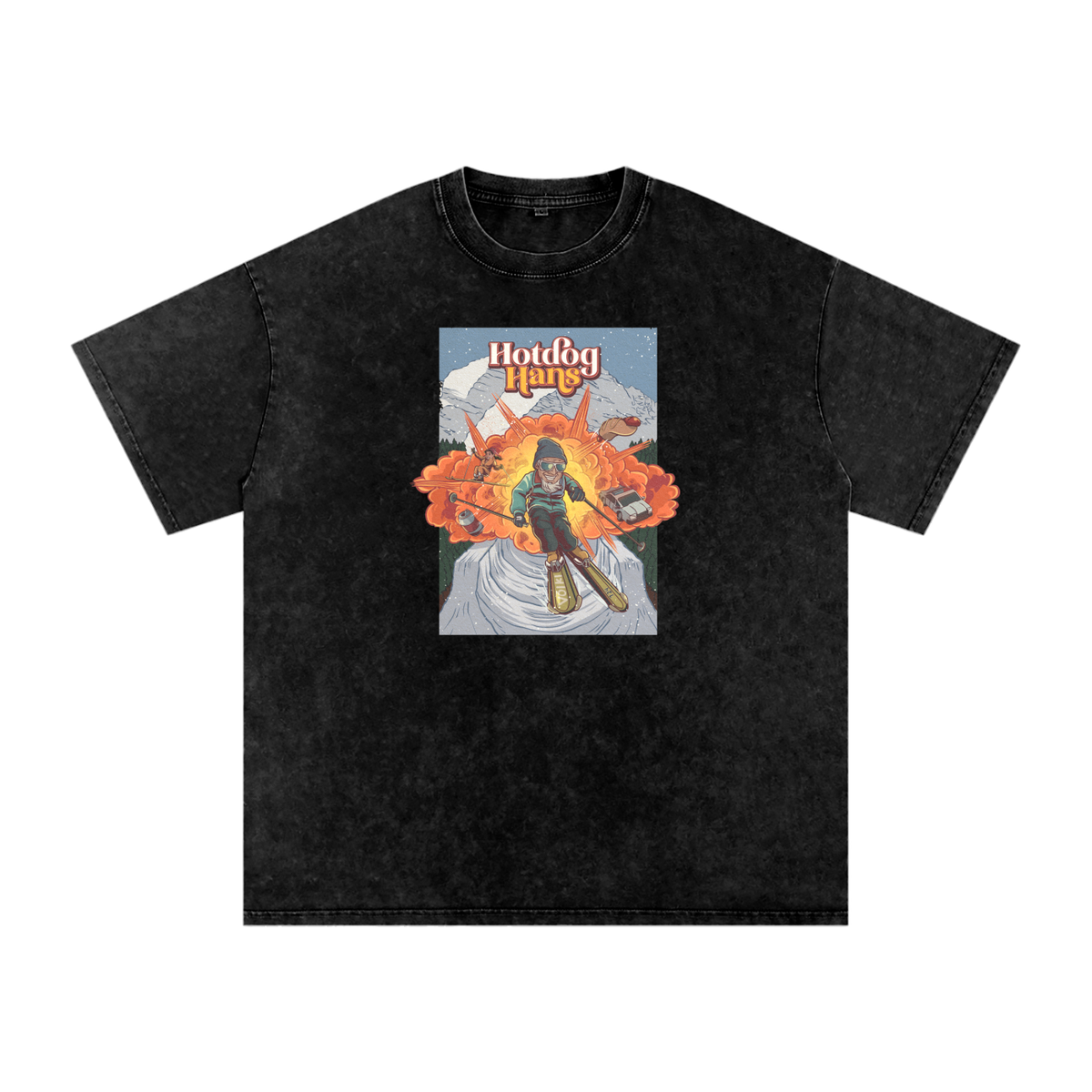 Doggin’ Tee in Black, front view