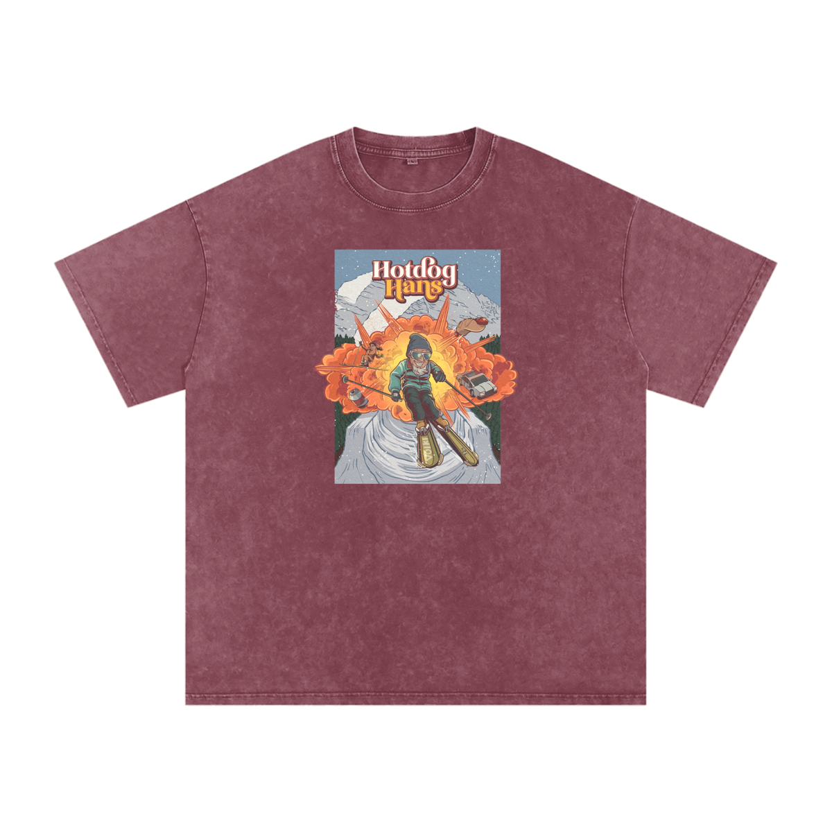 Doggin’ Tee in Red, front view