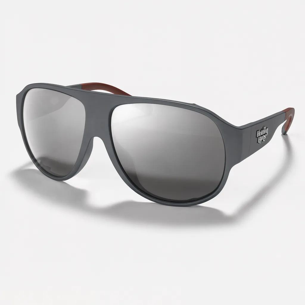 Mountain Monocles in Slate Green, three-quarter view