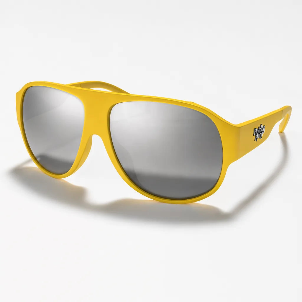 Snow Bunny Scopes in Yellow, three-quarter view
